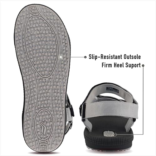 Gold Pigeon Shoes SIMPLUS Unisex Ultra-Cuhion Yoga Mat Athlete Sandals Adjustabl Straps with Heel Support4