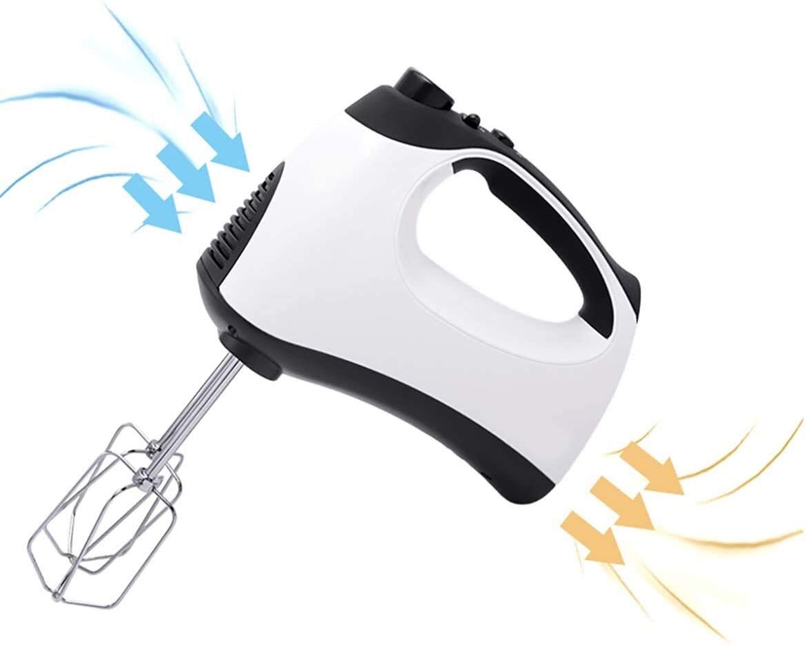 Kitchen Aid Frusta elettrica a 5 velocità, Frullatore a Mano da Cucina Frullatore da 250 Watt, Ganci per impastare in Acciaio Inossidabile e fruste a Palloncino, Frullatori per Uso