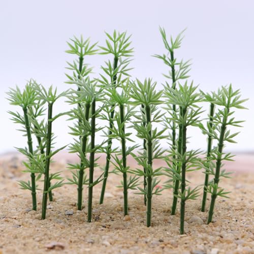 NUOLUX 100pcs Model Bamboo Trees, Miniature Trees, for Home Decoration, Landform Diorama Project, Model Train Railways Architecture Landscape1 - Thumbnail 5