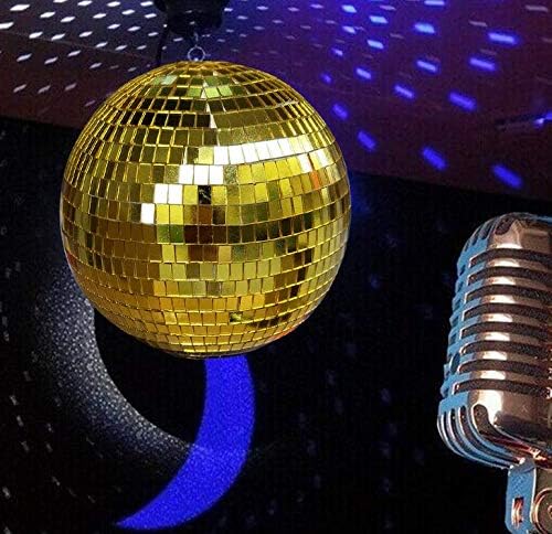 Miniatura 4 de Paquete de 2 adornos de bola de discoteca de espejo, decoración de fiesta de discoteca de los años 70, bola colgante para fiesta o efecto de luz de