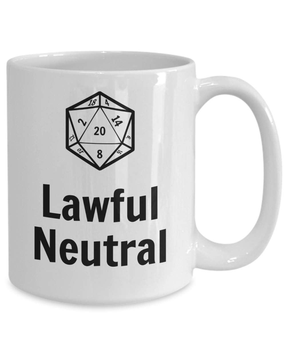 Amazon.com: Lawful Neutral Mug 11oz 15oz Novelty Gift D&D Alignment D20 Die  Dungeons and Dragons Coffee Cup Dungeon Dragon Cups Pathfinder : Home &  Kitchen
