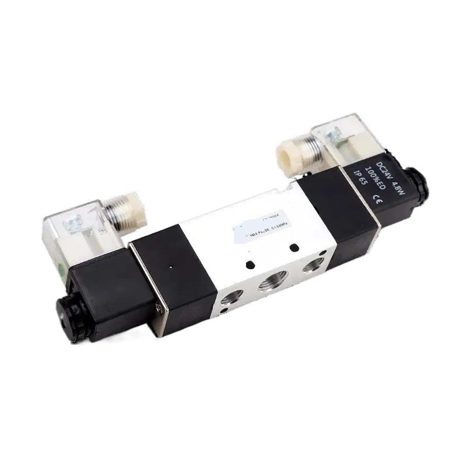 Válvula de inversión solenoide neumática, tres posiciones y cinco vías, original(4V230C-08 DC24V)