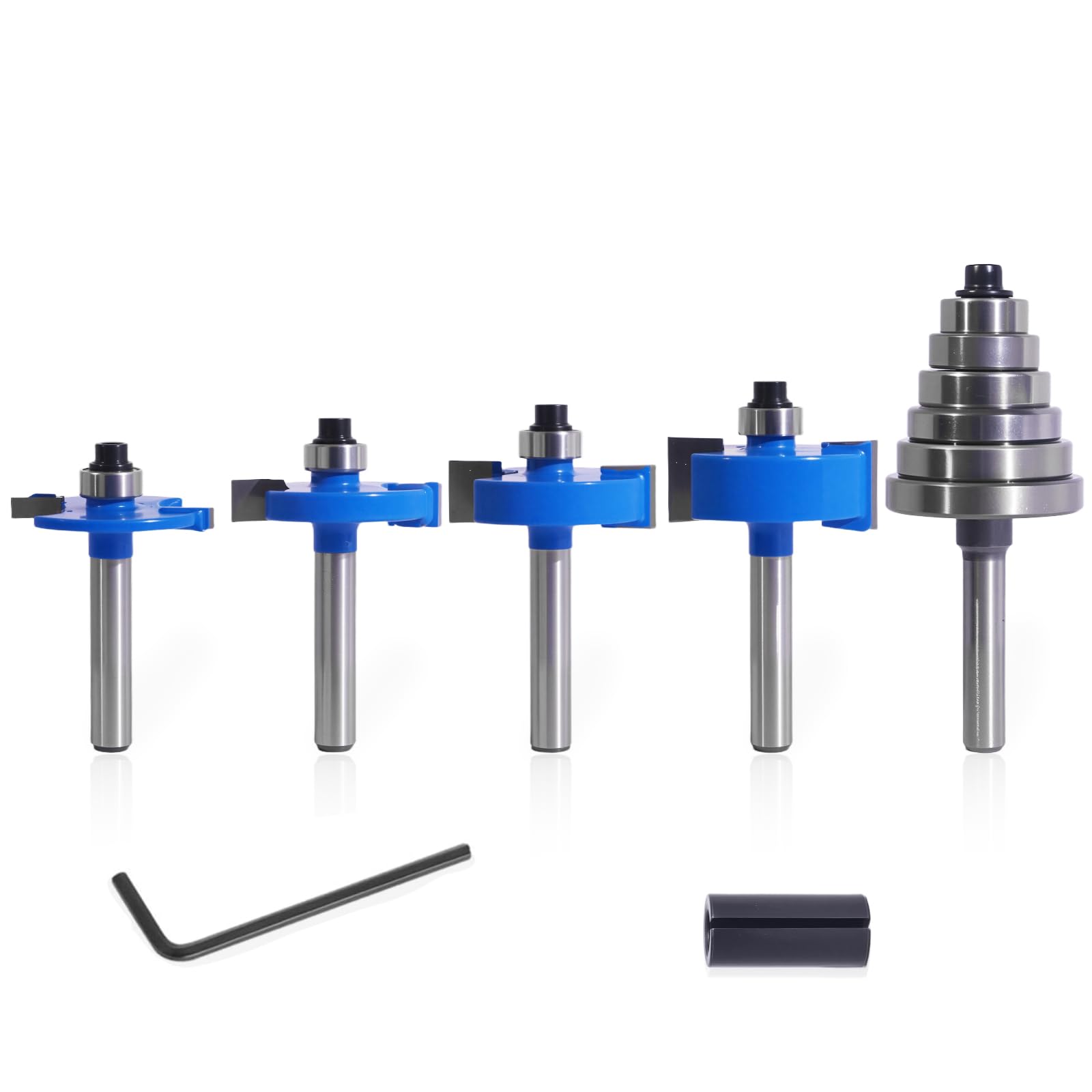 MNA Rabbet Router Bits - 4Pcs 1/4" Shank -1 MNA Rabbet Router Bits - 4Pcs 1/4" Shank -1