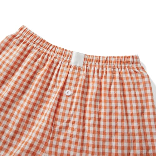 Image of Y2k Women Gingham Boxer Shorts Low Rise Micro Pajamas PJ Sleep Short Pants Plaid Sleepwear Sleeping Lounge Bottoms