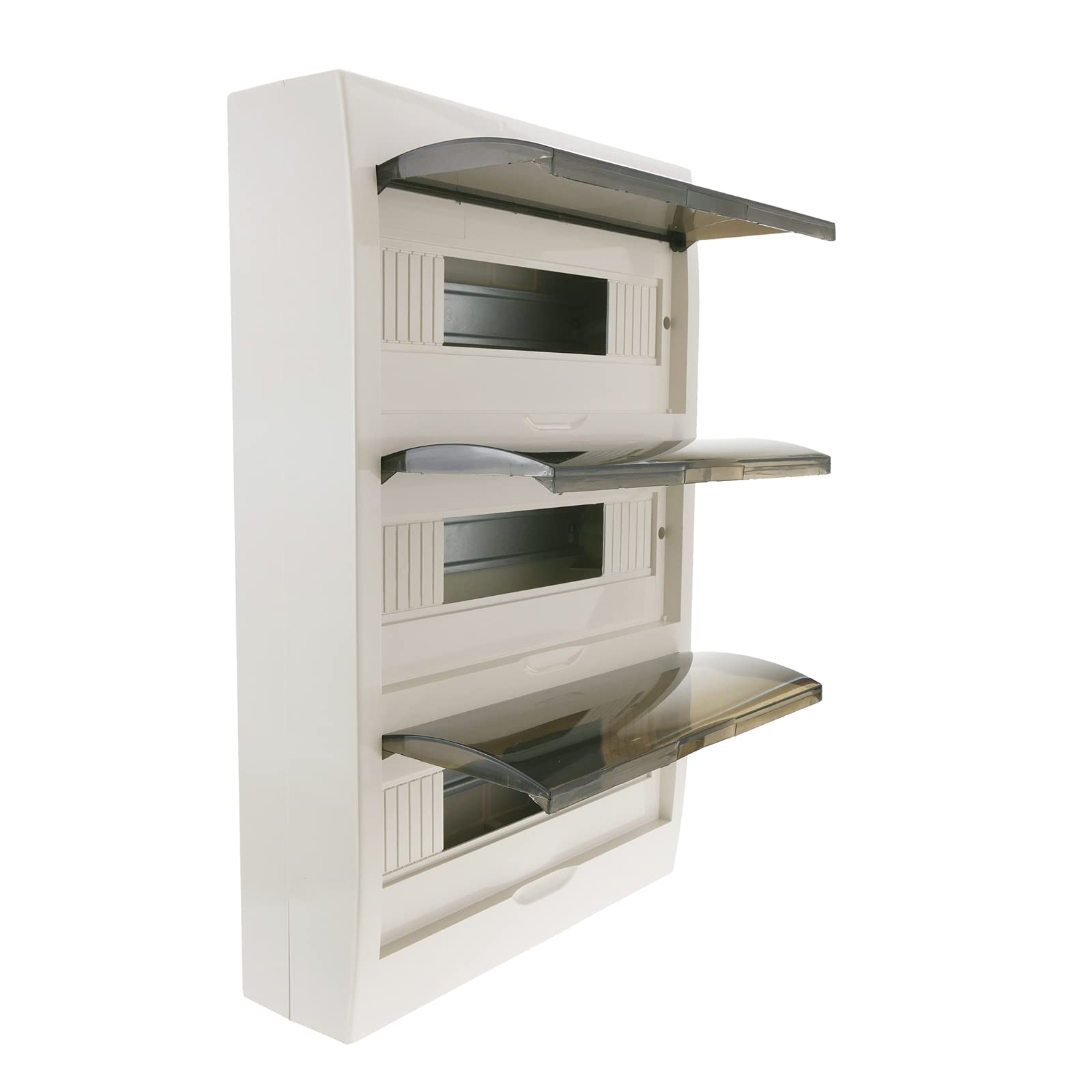 BeMatik - Caja de distribución eléctrica de 36 módulos de 17.5 mm de Superficie de plástico ABS SPN IP40