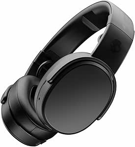 Skullcandy Crusher Wireless Bluetooth Headphones with Multi-Sensory Bass, Noise Isolating Over-Ear Fit, Up to 40 Hours Battery, Microphone for iPhone Android with Travel Bag - Black asin的图片