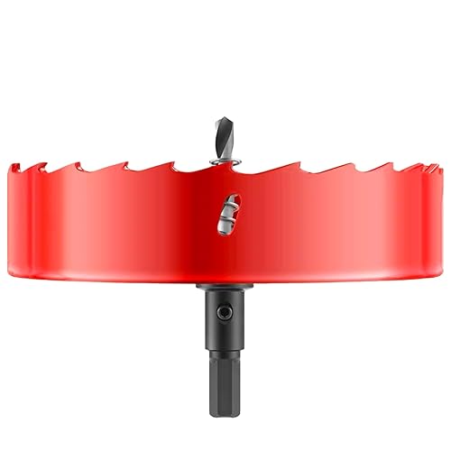 Broca de sierra de agujero bimetálica HSS de 6.5"165mm para madera, plástico, aluminio, herramienta de taladro eléctrico para perforar tableros de