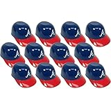 MLB Mini Batting Helmet Ice Cream Sundae/Snack Bowls, Braves - 12 Pack