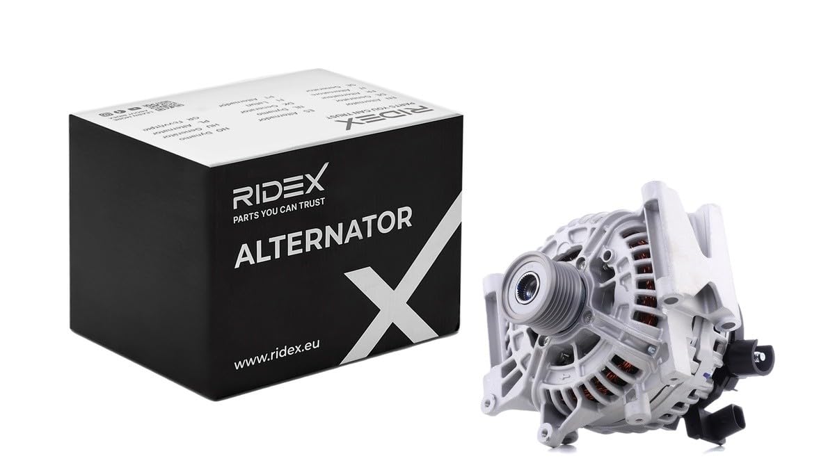 Alternateur RIDEX 150A 14V Avec Poulie Débrayable - Référence 4G0122 - Compatible Mercedes Classe A Et B (modèles Diesel)
