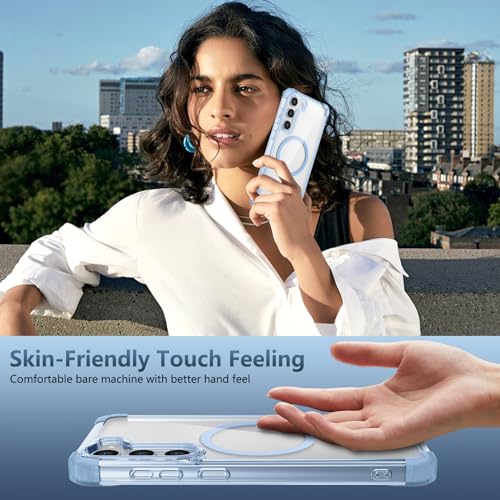 Funda magnética Samsung Galaxy S23 Plus delgada y transparente 7