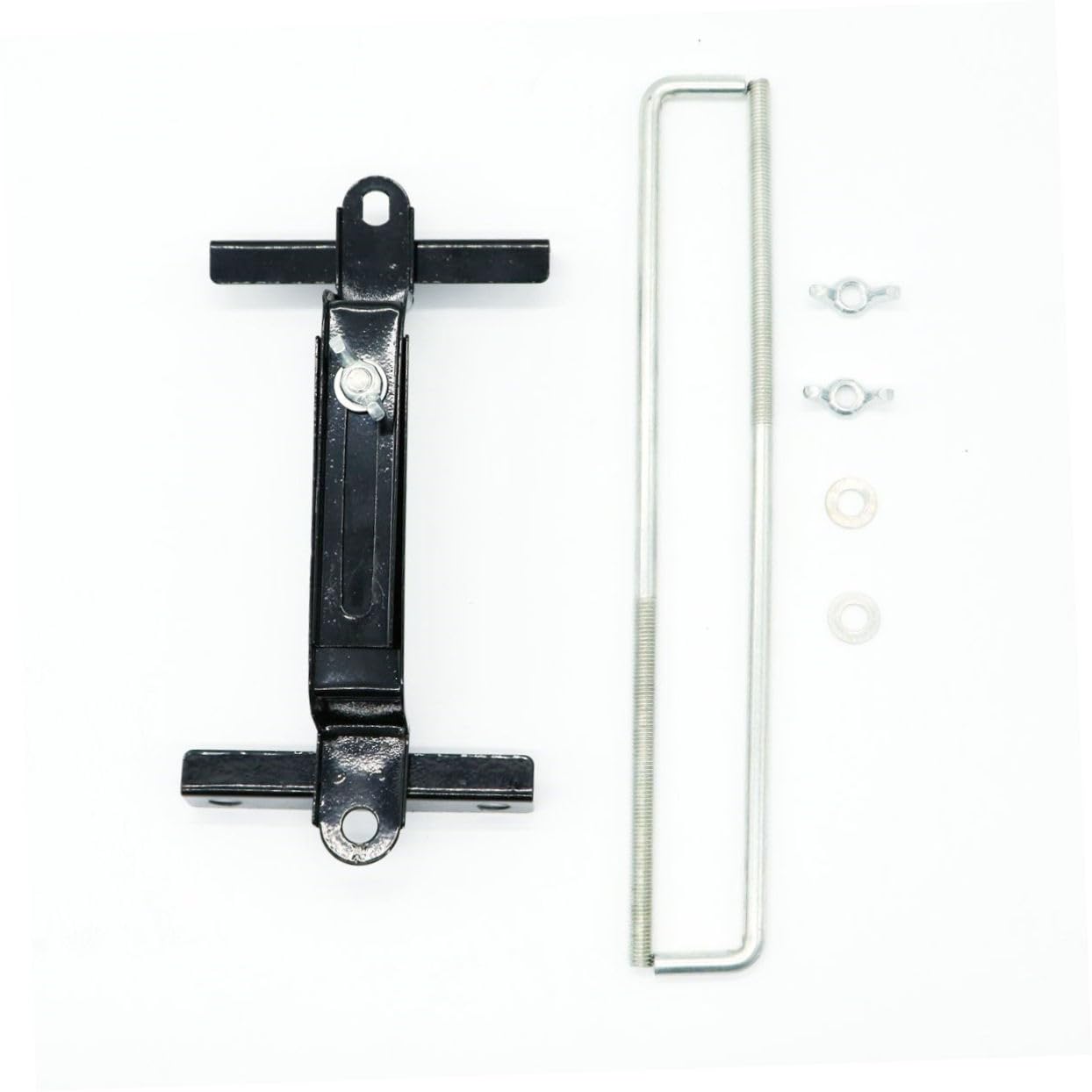 Adjustable Car Battery Holder Bracket Black Battery Stabilizer Mount for Secure Storage and Durable Design for Vehicle Use