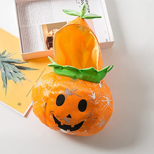 BT Bear Dog Halloween Costume, Small Dog Pumpkin Outfit Funny Cosplay Dress Up with Pumpkin Hat for Cats & Puppy to Medium Dogs (L) - Image 4