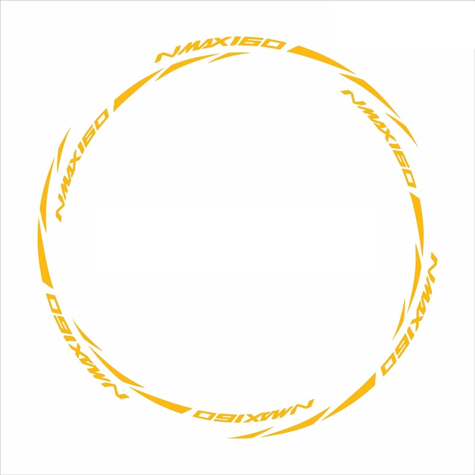 Reflective Wheel Sticker Rim Decals for Yamaha Nmax 155 2020 2021(Color5)