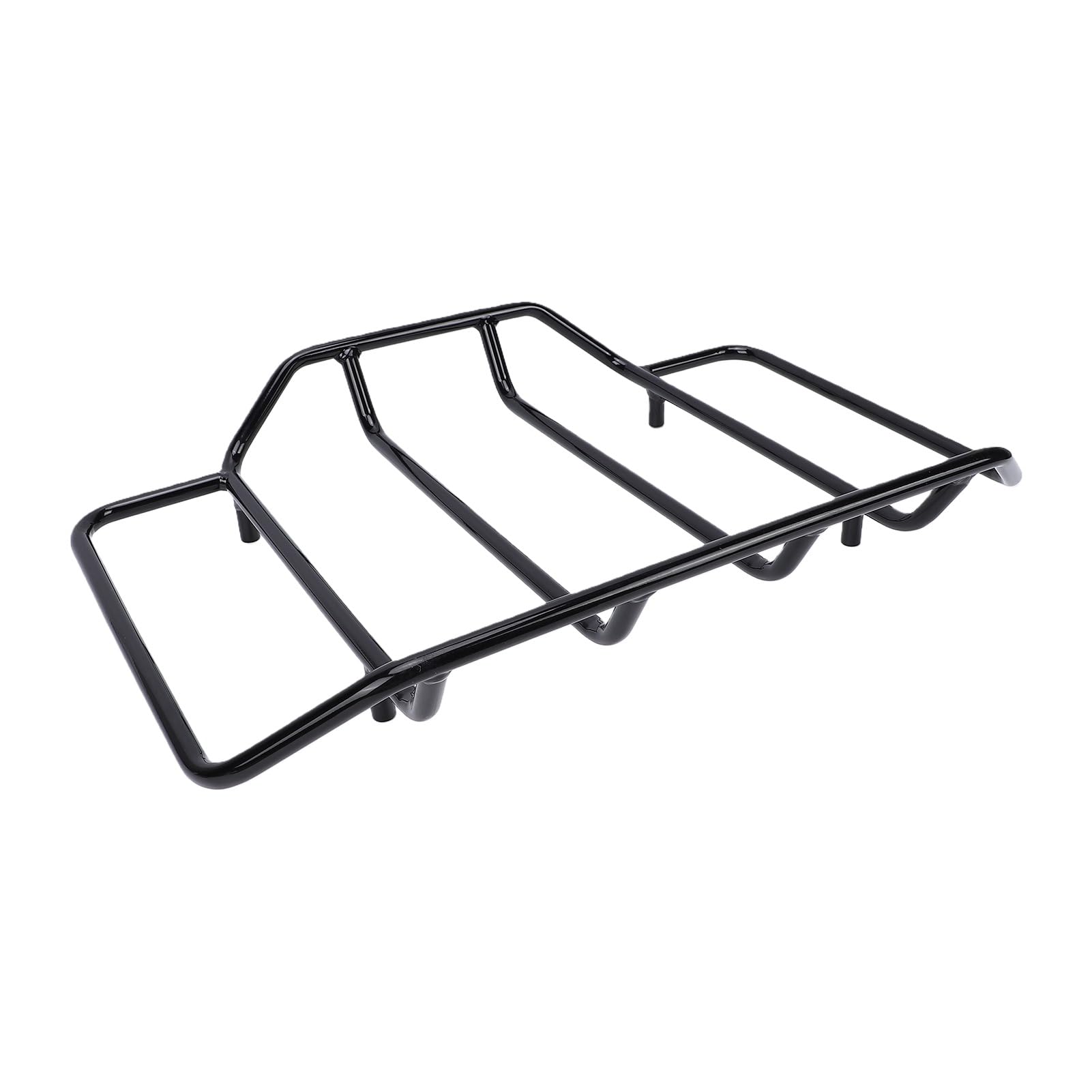 lyrlody Bagażnik Pack, Zdejmowany Czarny Metalowy Bagażnik Motocyklowy Pack z 4-punktowym Elementem Montażowym, montaż Bez Użycia Narzędzi dla Kierowców Electra Glide 1984-2024