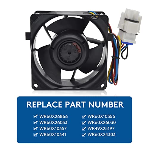 Wr60X26866 Refrigerator Evaporator Fan Motor Fit (Oem) For Almost All Ge Refrigerators Replace# Wr60X26033, Wr60X10341, Wr60X10356, Wr60X10357, Wr60X24303-15 Years Warranty #TOP3