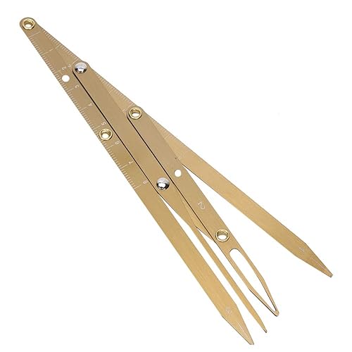 Regla de la ceja Microblading Tatuaje Regla de la ceja Posicionamiento Medición Calibradores de tatuaje Herramienta de medida de cejas Ratio Oro disponible en Yaxa Colombia