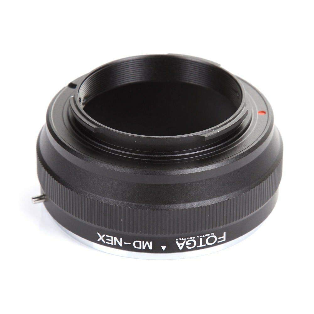 Fotga Anello adattatore convertitore E Mount per obiettivo Minolta MD a fotocamera Sony Mirrorless NEX Nex-3 NEX-5C NEX-6 A7 A7S A7RII III A9 A6000 A6300 A6500 MD-NEX
