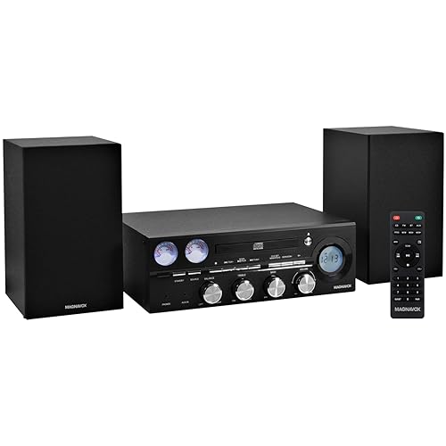 Magnavox MM451 3-Piece Tray Loading CD Shelf System with Digital