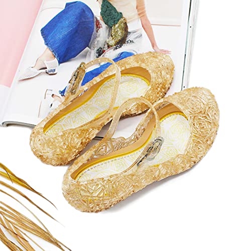 Summer Girls Princess Sandals Hollow Cosplay Party Jelly Shoes Mary Jane Costumes Flats4