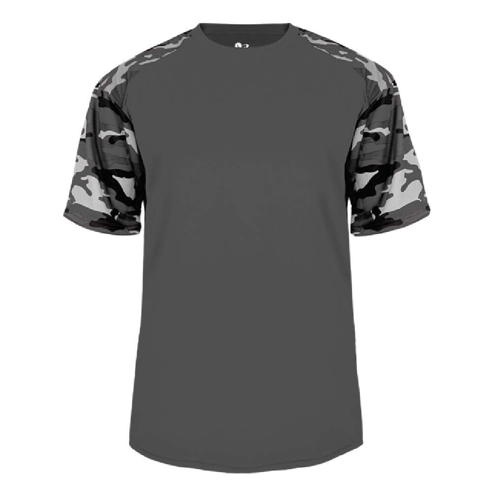 Badger Sport Grey/Royal Camo Sleeve Adult XL