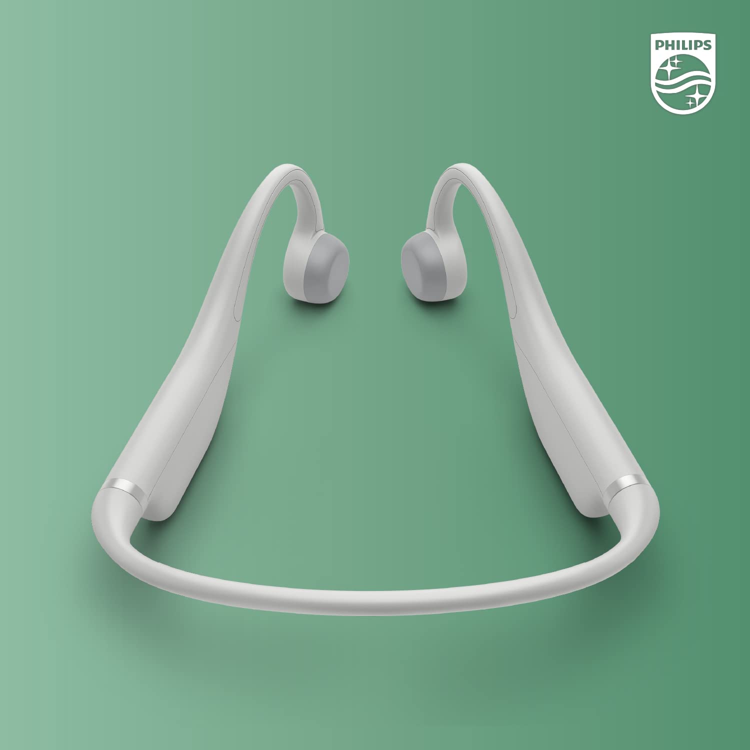 PHILIPS K4607GY - Cuffie Bluetooth a conduzione ossea con microfono interno e controllo parentale, colore: Grigio