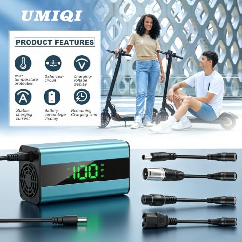 UMIQI SGS Certified 54.6V 2A Electric Scooter Charger, ED Charging Display by UMIQI - Used condition - Image 4