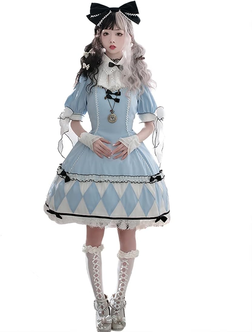 Milky Time ロリータ 今だけスーパーセール限定 甘ロリ ワンピース メルヘン アリス 半袖 コスプレ ミニ丈 Milky Time ロリータ 今だけスーパーセール限定 甘ロリ ワンピース メルヘン アリス 半袖 コスプレ ミニ丈