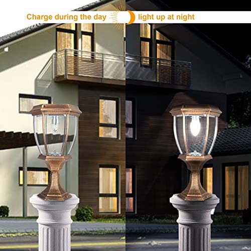 Kendal Large Outdoor Solar Powered Led Light Lamp (Bronze) #TOP3
