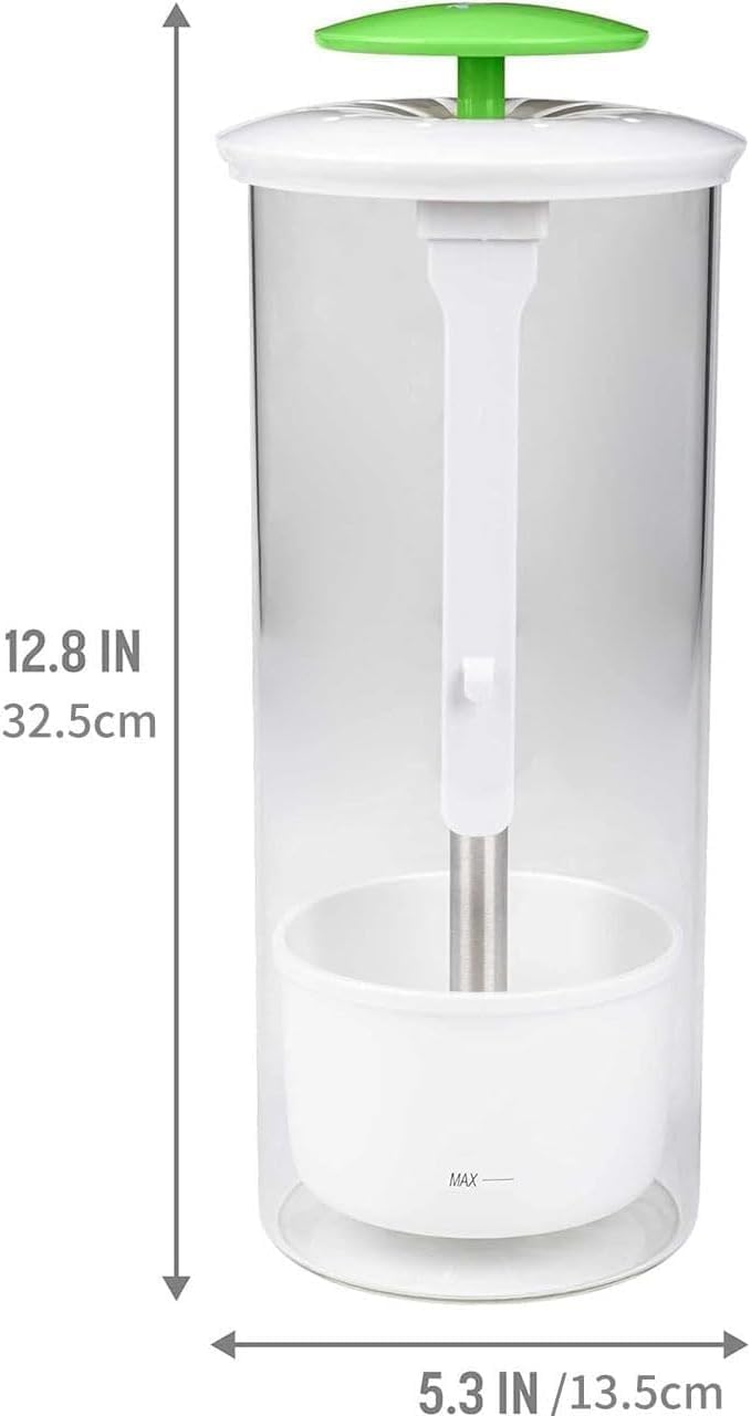 Herb Storage Saver, Fresh Herb Keeper, Clear Refrigerator Herb Saver, Shape Herb Saver Pod Cilantro Saver Container, Keeps Greens Vegetables for 2-3 Weeks