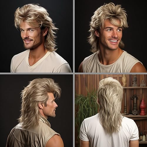 Blonde Mullet wig - Image 2