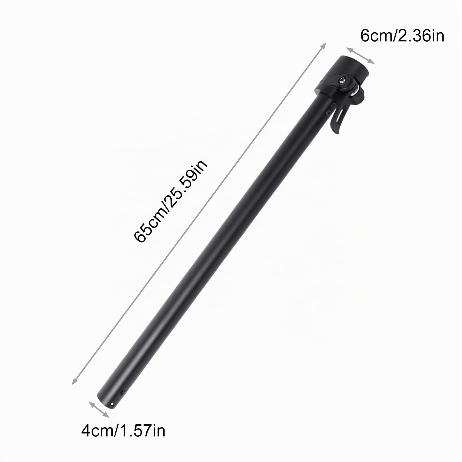 Scooter-Klappstange mit Sockel, Ersatzteile für M365 Elektro-Faltroller, Aluminiumoy E-Scooter, Ersatzteile, Schwarz