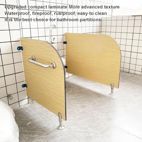 Barrera para urinal de piso, tabique de privacidad para inodoro público, tablero impermeable para urinal, divisor de pared para escuelas y centros comerciales (23,6 x 23,6 pulgadas / 1 pieza) miniatura 2