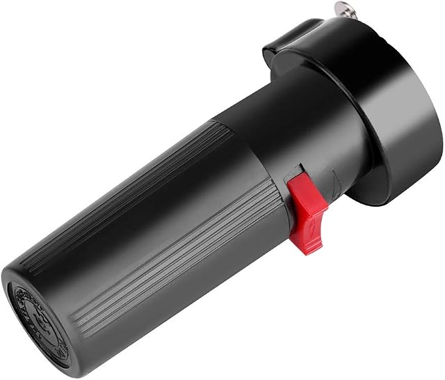 MAGT BBQ Grill Motor, DC 1.5V D Size Barbecue Rotisserie Motor Battery Operated Barbecue Rotator Motor BBQ Roast Bracket Accessory(Without Battery) (Color : Black)