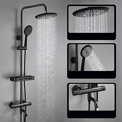 Système de douche thermostatique avec rangement pour optimiser les petites salles de bain