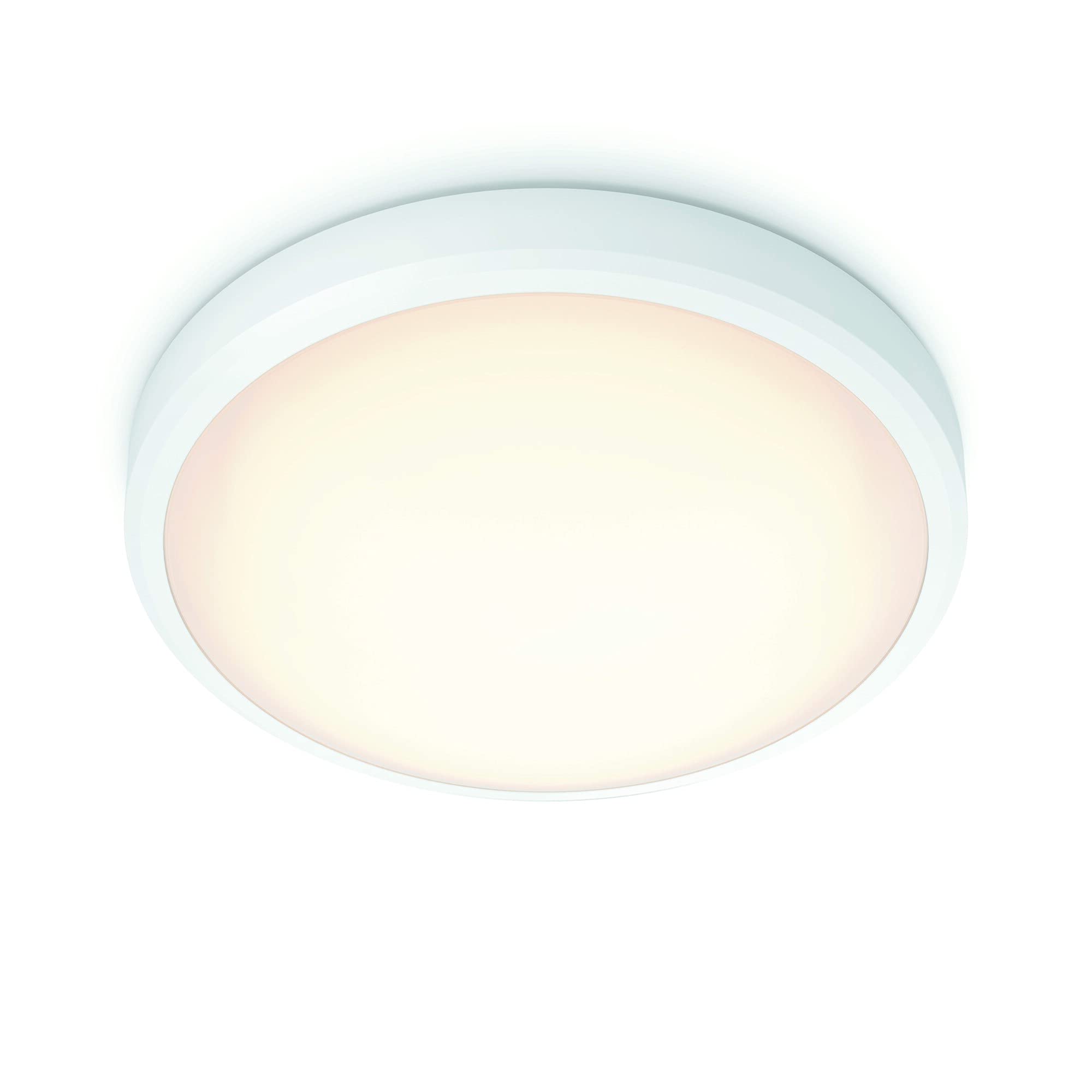 Philips LED Doris Bathroom Ceiling Light 2700K 17W IP44 [Warm White - White] For Indoor Lighting, Bathroom and Kitchen