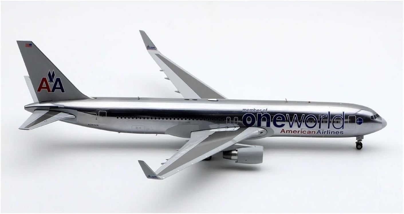 Miniature Scale 1 200 for Airlines OneWorld Boeing B767-300ER Aircraft Model Ornaments Simulation Metal Collection Flying Toy Game Kits
