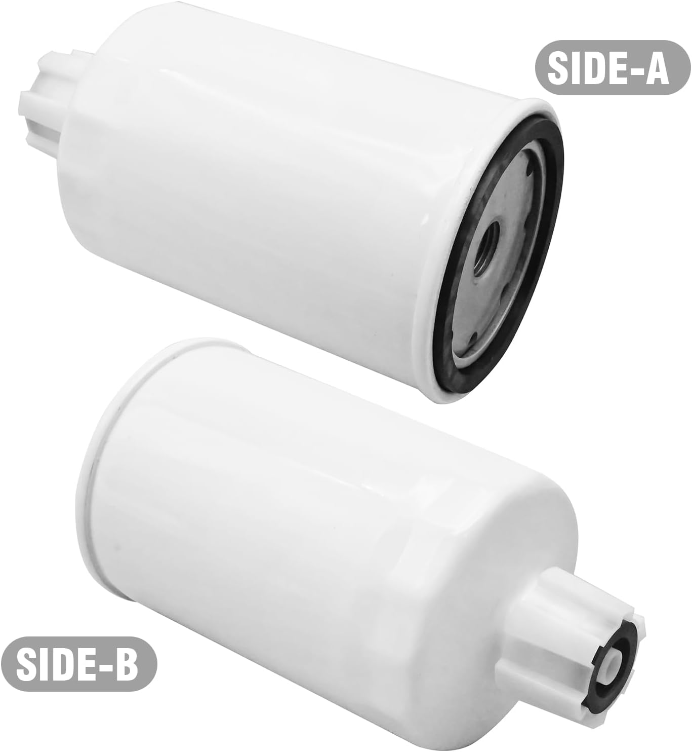 2 Pcs FS1251 Fuel Water Separator, Replacement for Case Skid Steer 1840 1845C Replacement for Fleetguard FS1251 Replacement for Kubota Engine V2403 V2607 V3307, Replaces 33472
