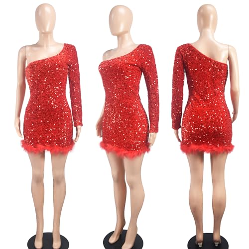 Image of Jigfar Women's Sexy Rhinestone Sheer Mesh See Through Bodycon Dress Birthday Party Club Night Outfits