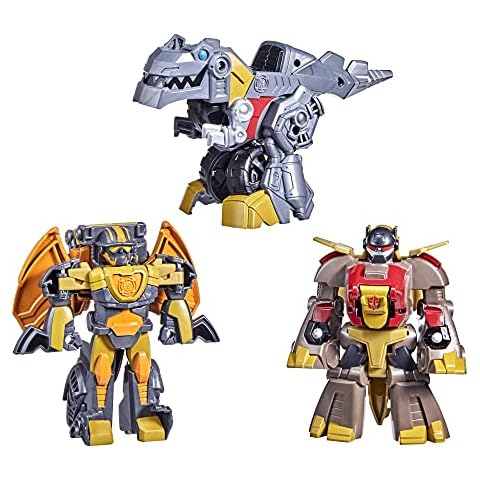 Transformers Adventures Dinobot Squad 3er Set bewegliche Figur 12cm umwandelbar Cover