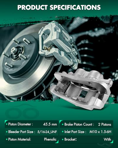Image of SCITOO Front Brake Calipers With Bracket 18B4938 18B4939 Compatible For Chevy Colorado 04-08 For GMC Canyon 04-08 For Isuzu i-280 06 For Isuzu i-290 07-08 For Isuzu i-370 07-08 For Pontiac G6 05