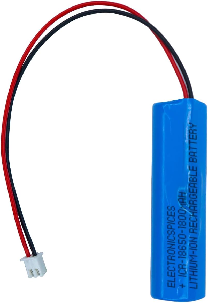 Electronic Spices 1800mAh Rechargeable Battery Lithium-ion with Wire and 2510 JST Connector & BMS Connector