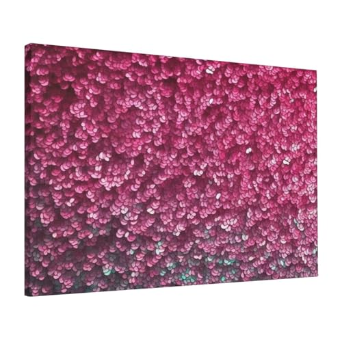 Impression sur toile 3D pailletée pour créer une ambiance cocooning de chambre à coucher