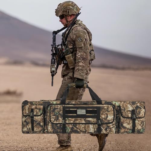 Image of 26 /28 /32 /36 /42 /46 /48 /51 /55 inch Double Rifle Case Soft Gun Bag Tactical Backpack