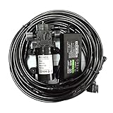 Kit de Sistema de Enfriamiento por Nebulización con Bomba, Sistema de Nebulizacion para Exteriores Terrazas Jardín Patio, Kits de Riego por Goteo para Césped, Flor, Invernadero (Size : 18m/59ft)