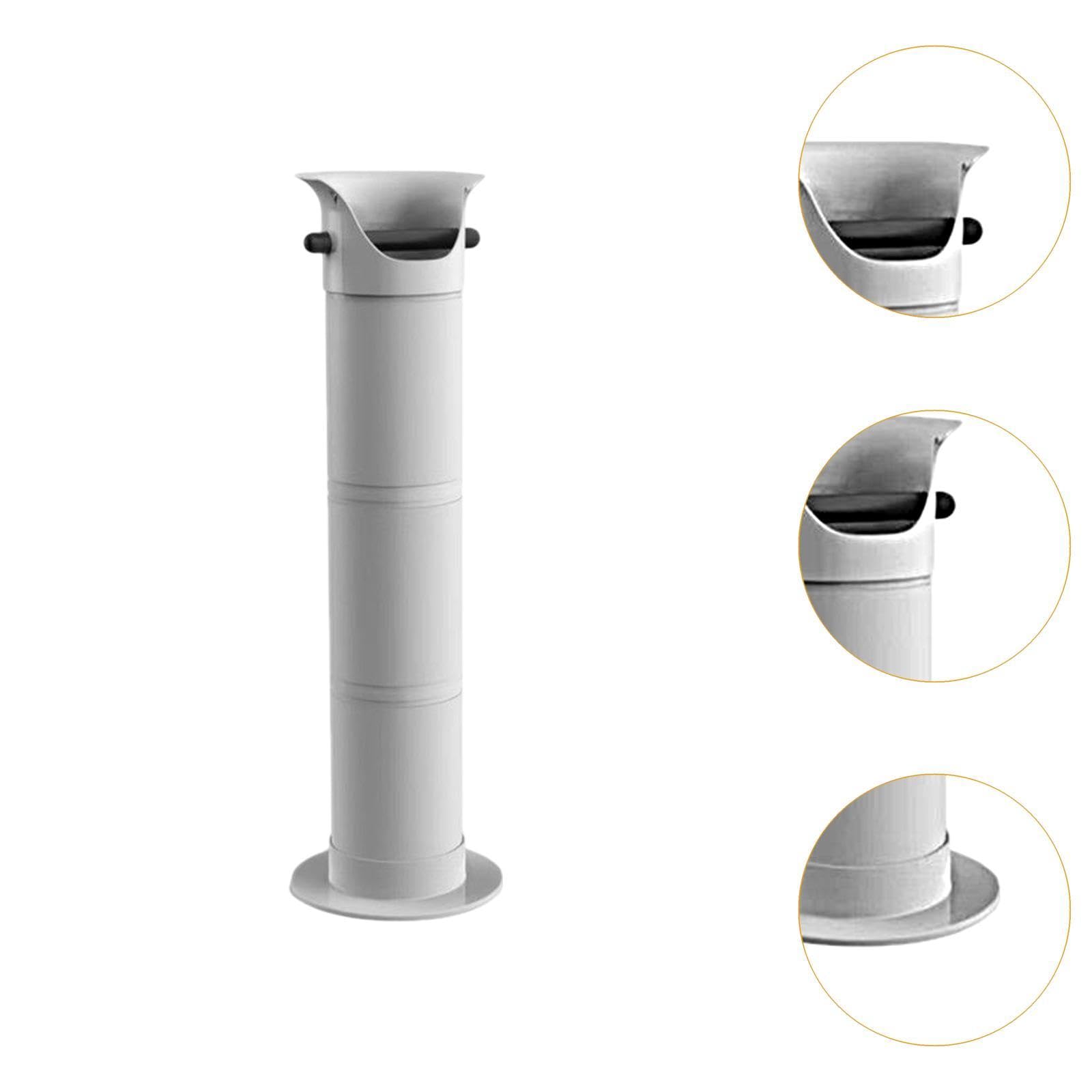 Yajuyi Caja para Posos de Café, Herramienta Profesional Y Práctica para Baristas, de Gran Capacidad, Cubo para Posos de Café para Cafeterí, Blanco, Individual