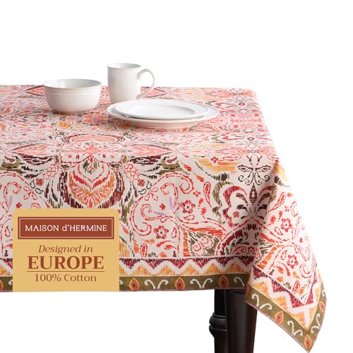 Maison d'Hermine Tischdecke, Rechteckig, 100% Baumwolle (180 cm x 140 cm) – Ansicht 1