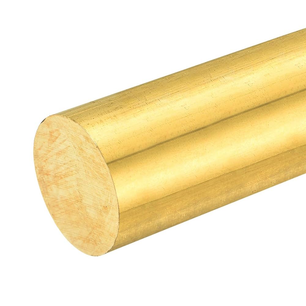 1 Barra di Ottone, Lunghezza 200 Mm. Adatta for Alberi di Supporto Corti, Diametro 15 Mm/18 Mm/20 Mm/25 Mm/30 Mm E Funzione di Saldatura.(Diameter20mm)