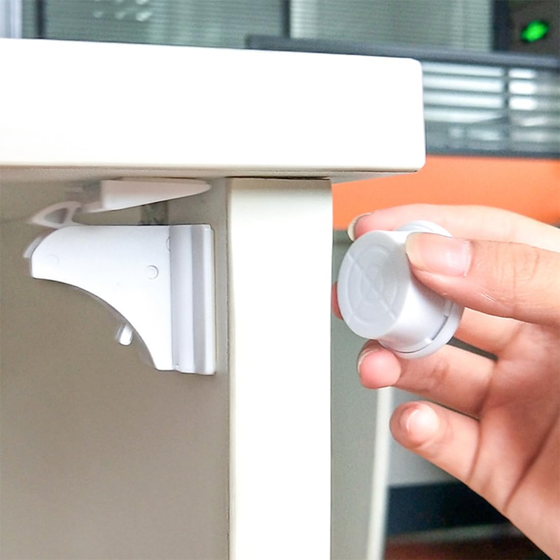 Serratura Magnetica Per Cassetti HOTUT - 2 Pezzi, Sicurezza Bambini Senza Viti - Foto 4