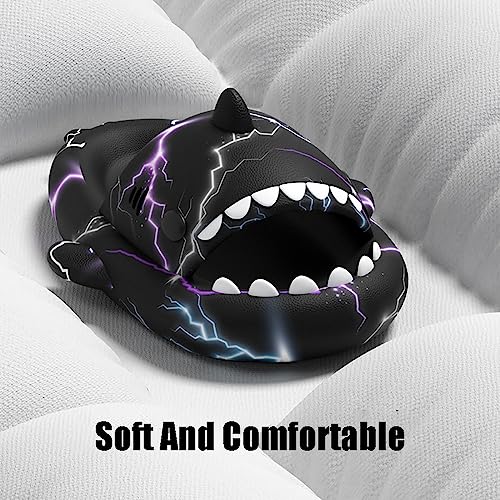 Zureto 2024 New Shark Slides Upgraded Thick Bouncy Cushion Cloud Shark Slides Shark Slides for Women Men Novelty Cloud Shark Slippers4