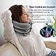 ShawFly Cervical Traktionsinstrument aufblasbares Haushaltshalstraktionsgerät und Kragenstütze für die Ausrichtung der Wirbelsäule, aufblasbare Stützkissen für zu Hause/im Büro (grau)